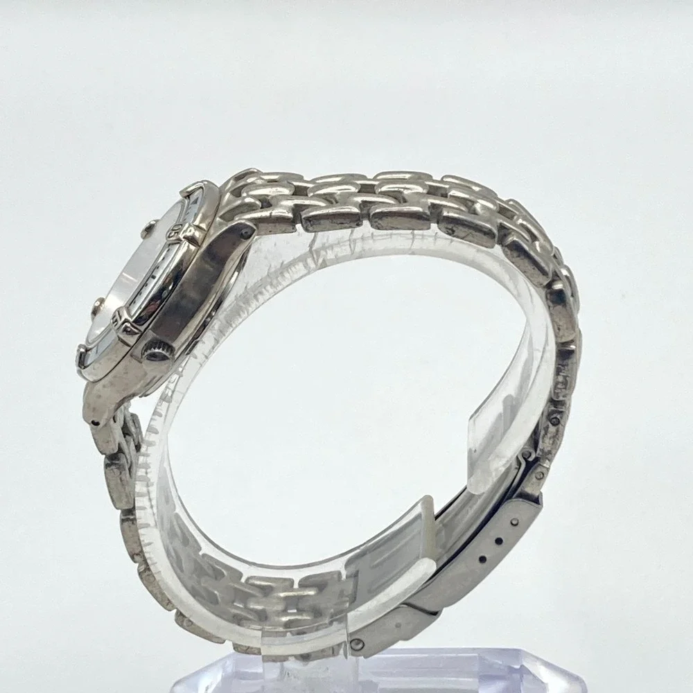 Relic Wet Womens Watch 27mm Silver Tone Date 50M Diver ZR11198 New Battery 6.25